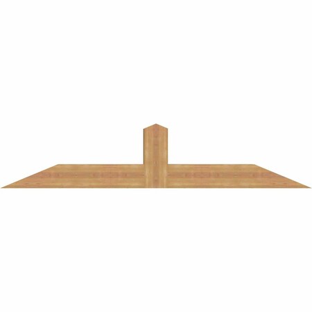 Ekena Millwork Portland Smooth Timber Gable Bracket, Western Red Cedar, 72"W x 15"H x 5 1/2"D x 5 1/2"F, 5/12 Pitch GBW072X15X0606POR00SWR